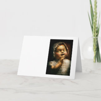 Tarjeta - Muñeca - juego venido espeluznante conmigo