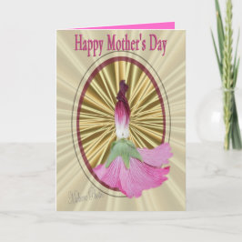 Tarjeta Muñeca-personalizar del Hollyhock