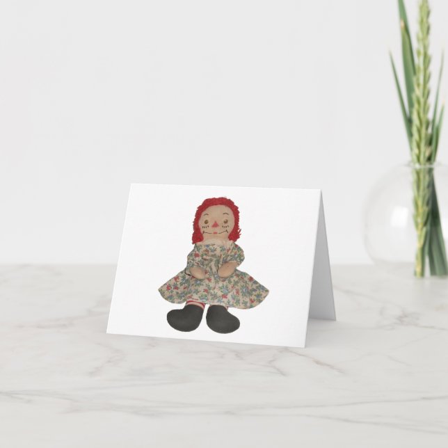 Tarjeta Muñeca Raggedy (Anverso)