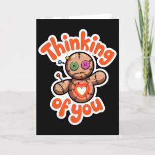 Tarjeta Muñeca Vudú Cute Humor Oscuro Amor Sarcasmo Hechiz