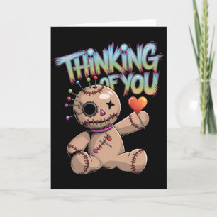 Tarjeta Muñeca Vudú Monada Humor Oscuro Amor Sarcasmo Male