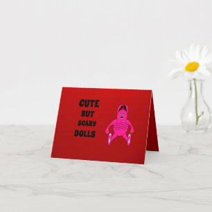 Tarjeta Muñecas cortas pero aterradoras