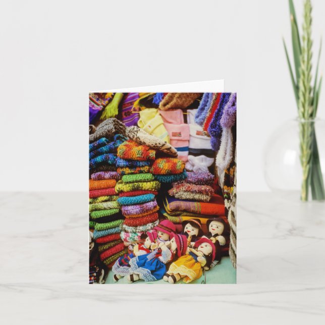 Tarjeta Muñecas de mercado (Anverso)