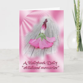 Tarjeta "Muñecas del Hollyhock "