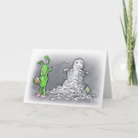 muñeco de nieve del día enfermo