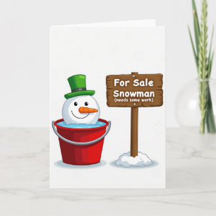 Tarjeta Muñeco de Nieve en Venta Necesita Reparaciones