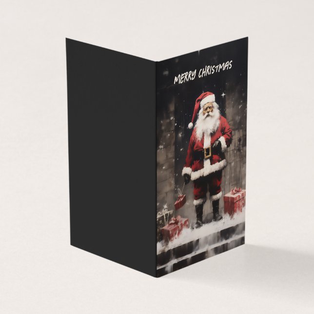 Tarjeta Mural Rural de Santa Claus (Exterior)