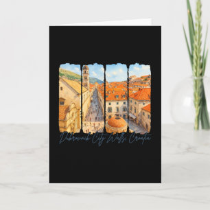 Tarjeta Murallas de la ciudad de Dubrovnik Croacia Viajes