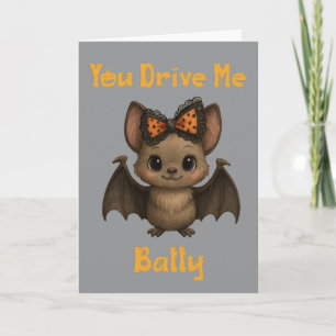 Tarjeta Murciélago Cute de Halloween