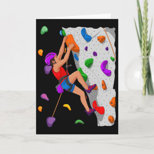 Tarjeta Muro de escalada de roca Bouldering Escalador de r