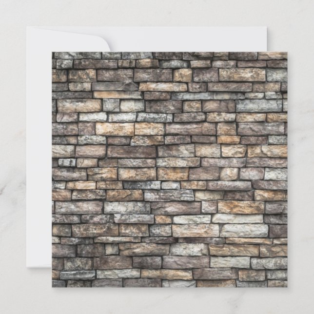 Tarjeta Muro de piedra gris (Anverso)