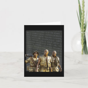 Tarjeta Muro del Monumento a los Veteranos de Vietnam, Was