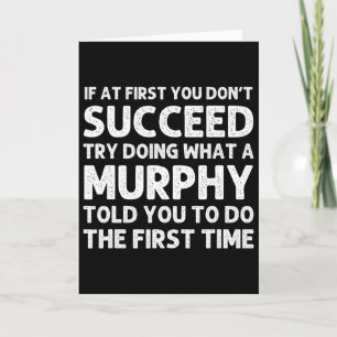 Tarjeta Murphy Funny Surname Family Tree Birday Reunion
