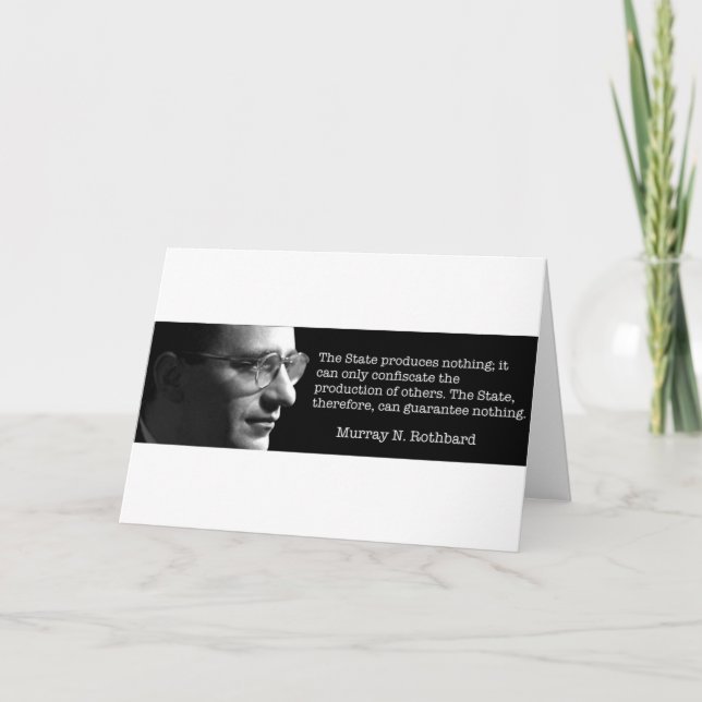 Tarjeta Murray Rothbard (Anverso)