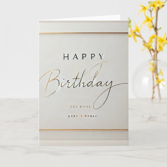 Tarjeta Murugi Moments Plegó Cartas De Cumpleaños (flor amarilla)