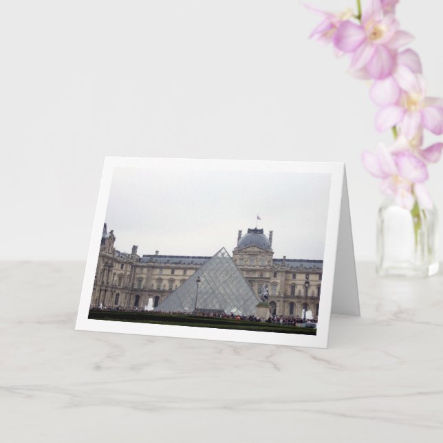 Tarjeta Museo del Louvre, París, Francia (Orquídea)