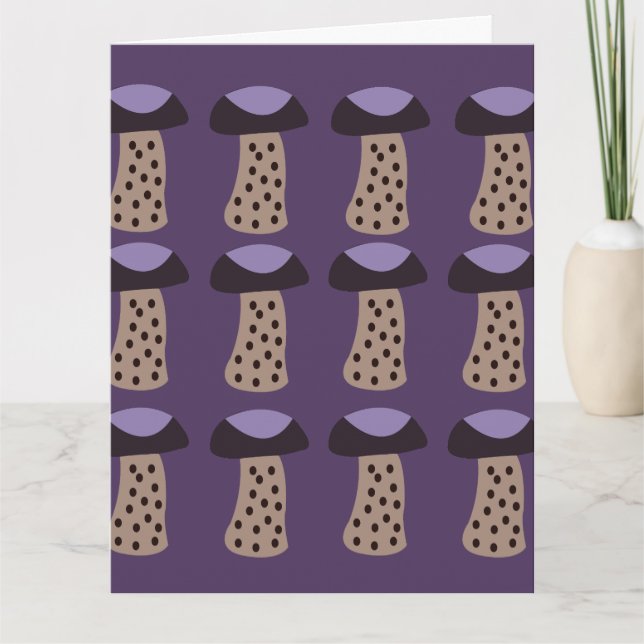 Tarjeta Mushroom Purple Mushroom (Anverso)
