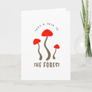 Tarjeta Mushrooms Forest Humor Saying Mushroom Pickers