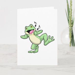 Tarjeta Música de baile de rana