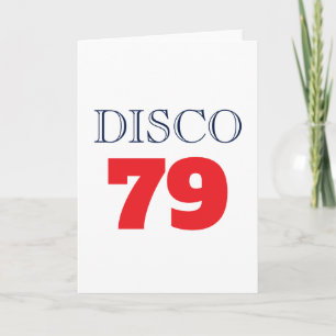 Tarjeta Música de Entretenimiento Disco 79 Pop Art Retro