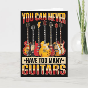 Tarjeta Música de Guitarra Divertida que Nunca Puedes Tene