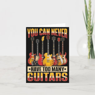 Tarjeta Música de Guitarra Divertida que Nunca Puedes Tene