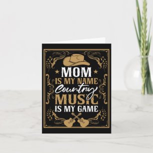 Tarjeta Música de Mamá Country Music Guitar Line Dance