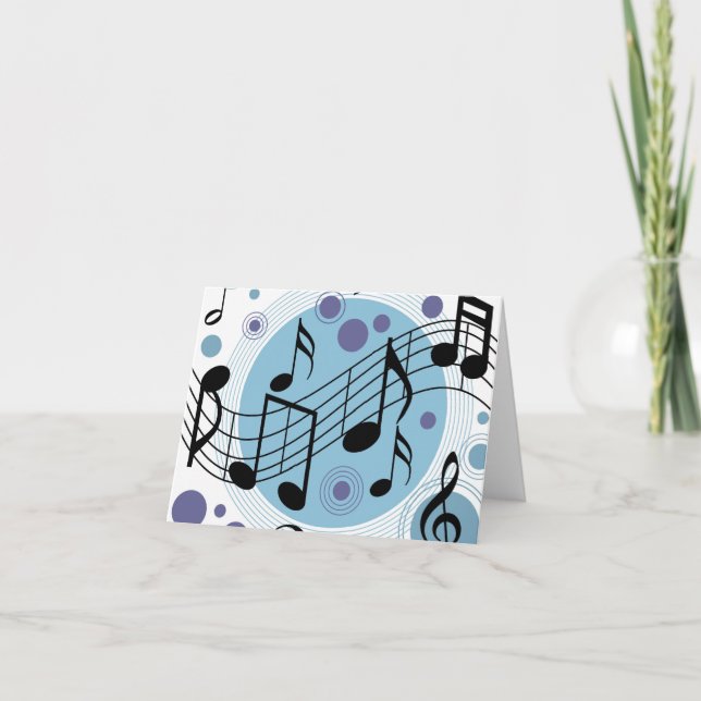 Tarjeta música de saludo (Anverso)