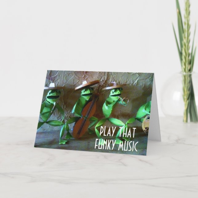TARJETA MÚSICA DIVERTIDA PARA SU **40º CUMPLEAÑOS** (Anverso)