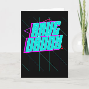 Tarjeta Música House Techno Rave Daddy Fiesta Rave Gorda