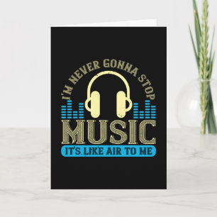 Tarjeta Música - La Música Es Como El Aire Para Mí