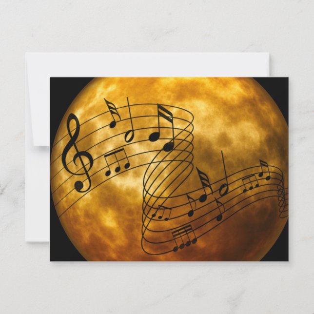 Tarjeta Música, música, música.diseño popular (Anverso)