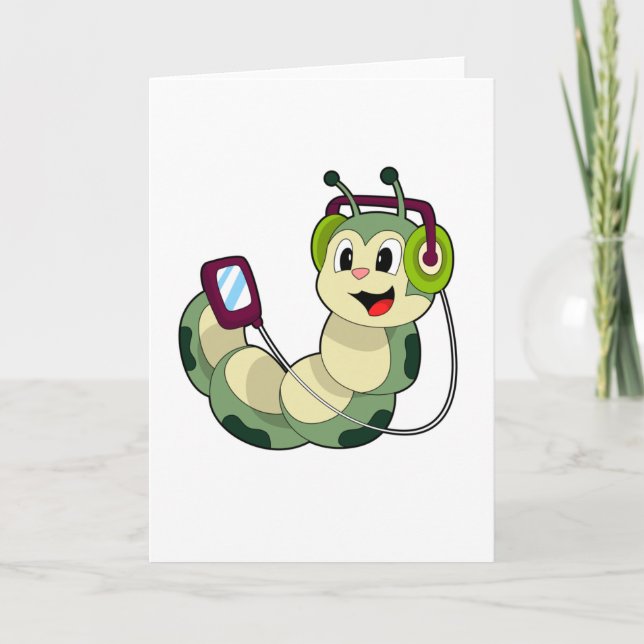 Tarjeta Música para Auriculares de Oruga (Anverso)
