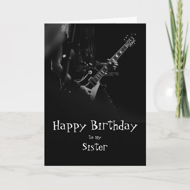 Tarjeta musical Birday Sister Fun You Rock (Anverso)
