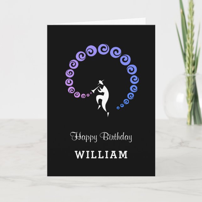 Tarjeta musical de Guay Jazz Happy Birday (Anverso)