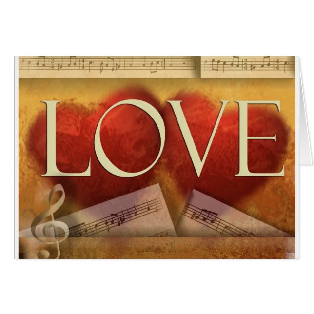 Tarjeta musical del amor (Anverso (Horizontal))