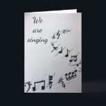 TARJETA MUSICAL NOTES  ***GROUP BIRTHDAY CARD***<br><div class="desc">MUSICAL NOTES ****GROUP or FROM FAMILY  ****BIRTHDAY**** CARD</div>