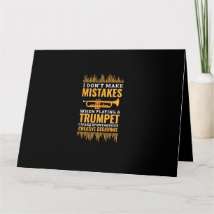Tarjeta Músico Divertido de Trompeta Regalo para Trompetis
