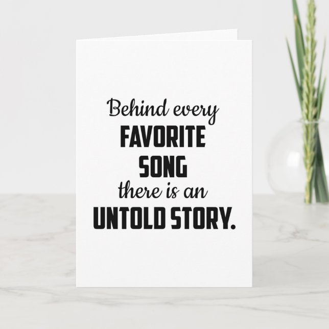 Tarjeta Músico musical de Instrumento musical regalo de ja (Anverso)