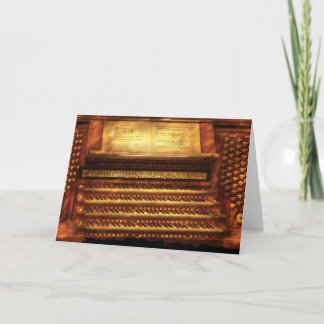 Tarjeta Músico - organista - el órgano