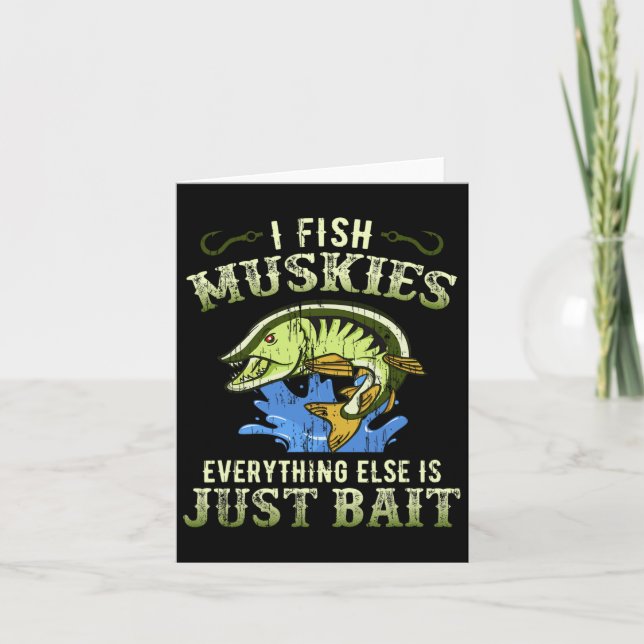 Tarjeta Musky Fishing Gift Idea Muskie Shirt (Anverso)