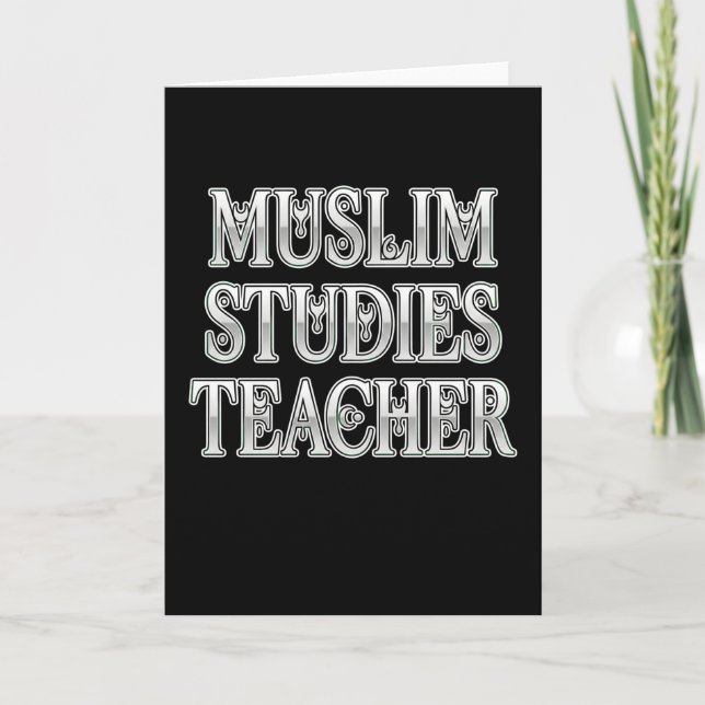 Tarjeta Muslim Studies Teacher Islamic Education Classroom (Anverso)