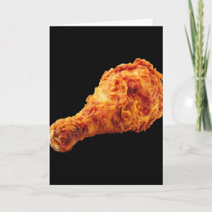 Tarjeta Muslo de Pollo Frito Disfraz Divertido de Hallowee