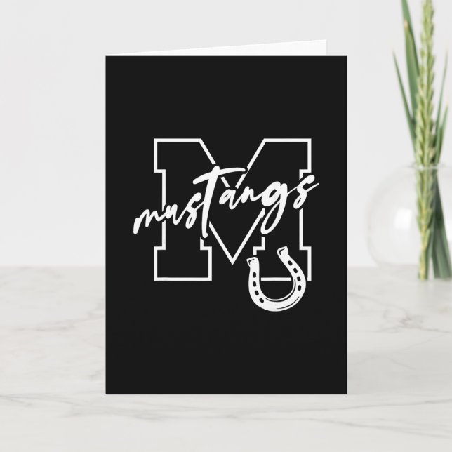 Tarjeta Mustangs  (Anverso)