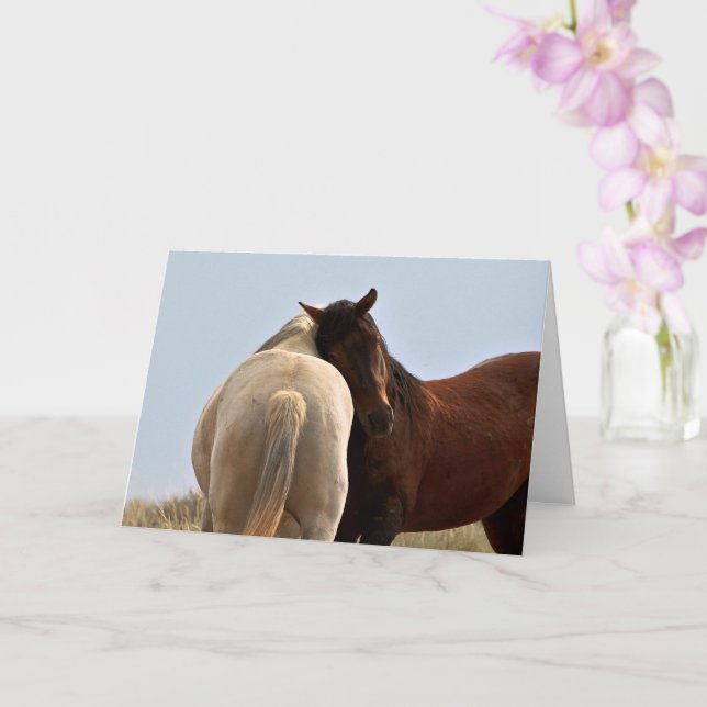 Tarjeta Mustangs salvajes de Occidente (Orquídea)