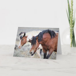 Tarjeta Mustangs salvajes de Occidente