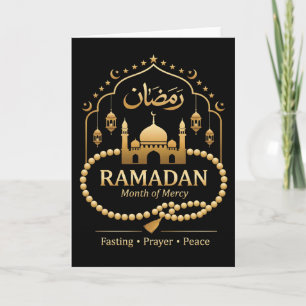 Tarjeta Musulmán genial oración de Ramadán Fe Culto