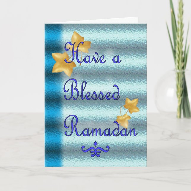 Tarjeta Musulmanes del Ramadán Eid Mubarak islámicos (Anverso)