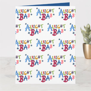 Tarjeta Muy bien Bab Black Country Words Greetings Card
