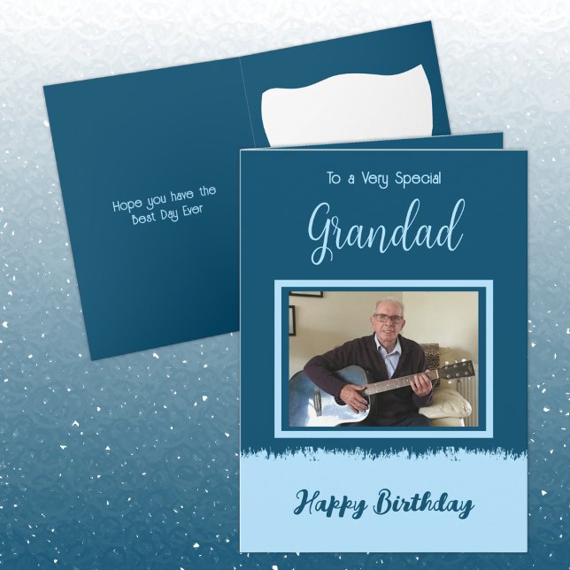 Tarjeta Muy especial Granito feliz cumpleaños azul (Subido por el creador)